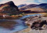 Oil on Board, 14"x24" unframed, 21"x31" framed           500