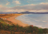 Oil on Board, 10"x18" unframed, 16"x24" framed   320