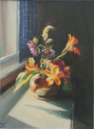 Oil on canvas, 12"x9" unframed, 17"x14" framed    180